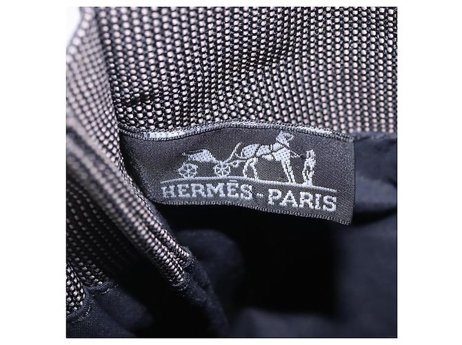 Hermès HERMES Her Line Pochette Shoulder Bag Canvas Gray - vista 14