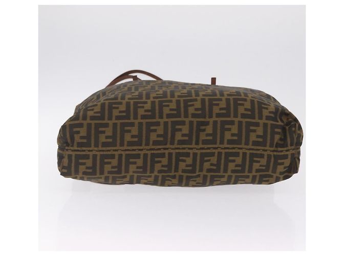 FENDI Zucca Canvas Tote Bag Brown Silver - vista 5