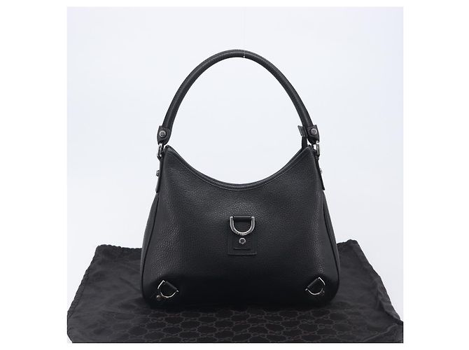 GUCCI Hand Bag Leather Black Silver 268637 - vista 12