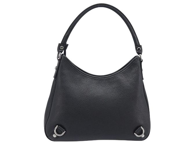 GUCCI Hand Bag Leather Black Silver 268637 - vista 2