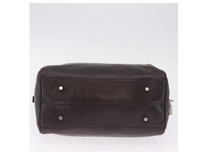 PRADA Mini Boston Bag Boston Bag Leather 2way Brown Silver B11075 - vista 5