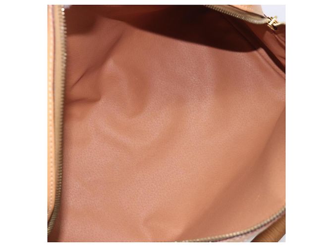 Céline CELINE Macadam Canvas Hand Bag PVC Leather Brown Gold - vista 18