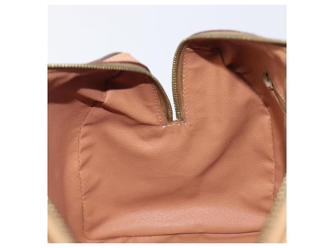 Céline CELINE Macadam Canvas Hand Bag PVC Leather Brown Gold - vista 20