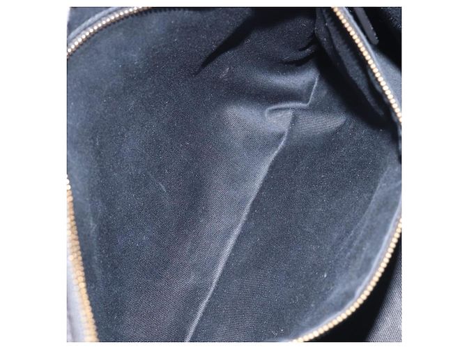 Autre Marque Saint Laurent Cabas Hand Bag Leather 2way Black Gold 311220 - vista 28