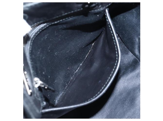 Miu Miu Matelasse Chain Shoulder Bag Leather 2way Black Silver - vista 25