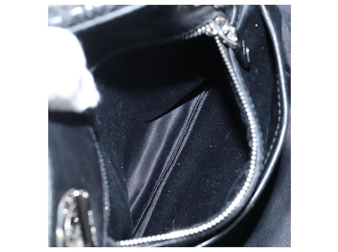 Miu Miu Matelasse Chain Shoulder Bag Leather 2way Black Silver - vista 27