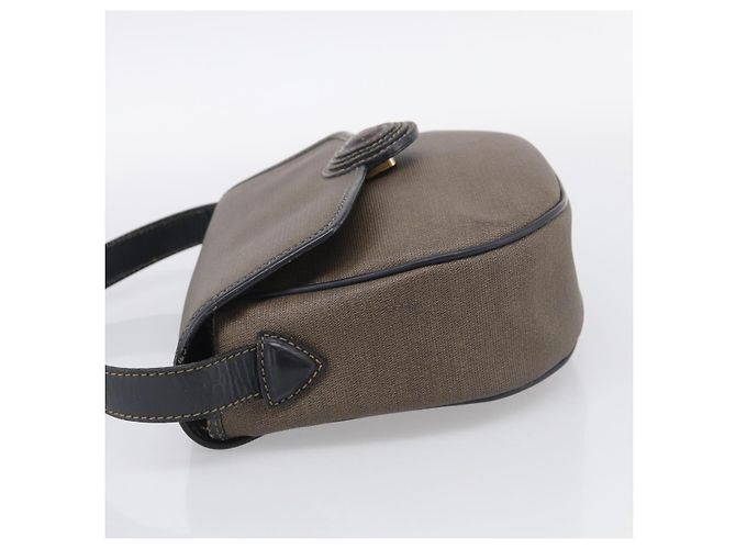 FENDI Shoulder Bag Coated Canvas Beige Gold - vista 4