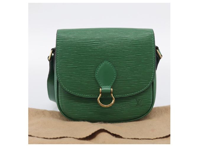 Saint-Cloud LOUIS VUITTON Epi Saint Cloud PM Shoulder Bag Green M52214 LV - vue 12