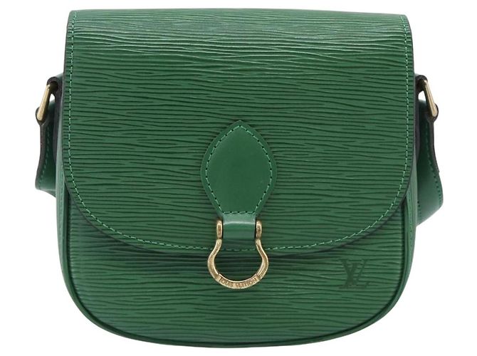 Saint-Cloud LOUIS VUITTON Epi Saint Cloud PM Shoulder Bag Green M52214 LV - vue 13