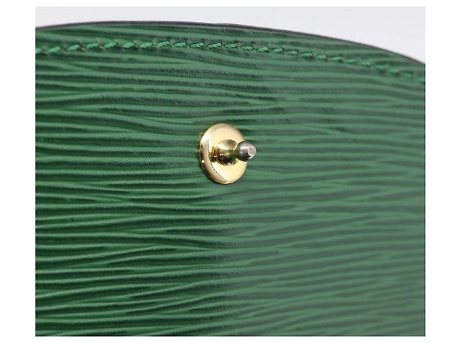 Saint-Cloud LOUIS VUITTON Epi Saint Cloud PM Shoulder Bag Green M52214 LV - vue 23