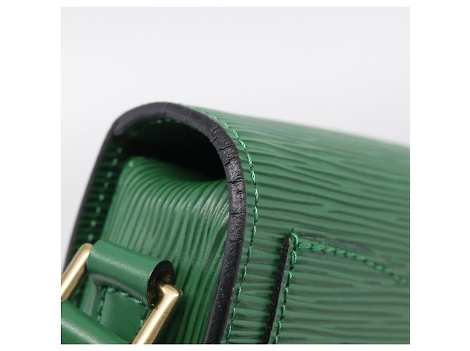 Saint-Cloud LOUIS VUITTON Epi Saint Cloud PM Shoulder Bag Green M52214 LV - vue 8