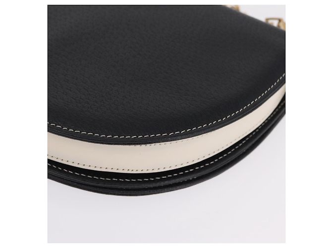 FENDI Shoulder Bag Leather Black Gold - vista 17