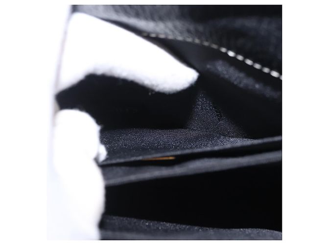 FENDI Shoulder Bag Leather Black Gold - vista 24