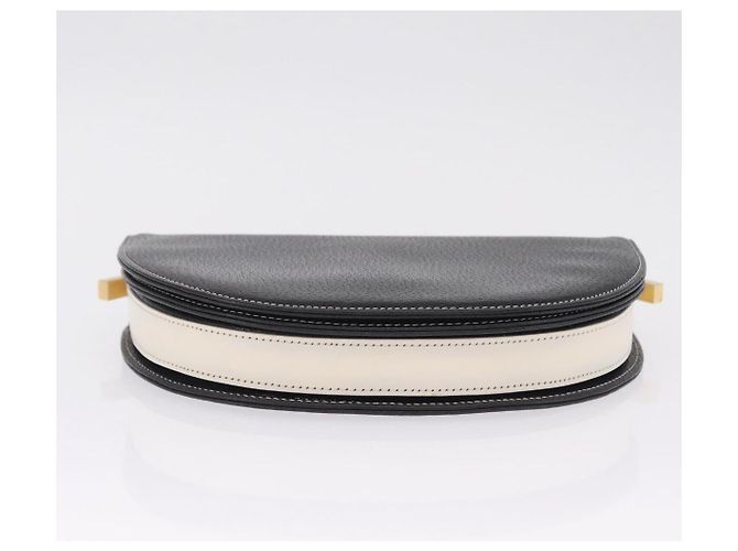 FENDI Shoulder Bag Leather Black Gold - vista 5