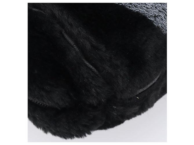 FENDI Tote Bag Acrylic Fur Black - vista 11