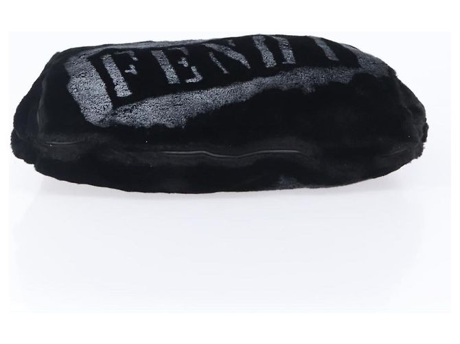 FENDI Tote Bag Acrylic Fur Black - vista 9