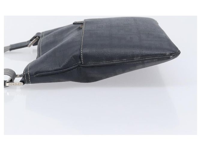 FENDI Zucca Canvas Shoulder Bag PVC Silver Black 7VA247 - vista 4
