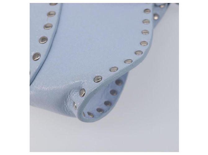 Céline CELINE Shoulder Bag Leather Light Blue Silver - vista 15