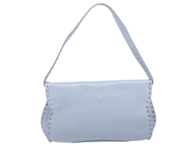 Céline CELINE Shoulder Bag Leather Light Blue Silver - vista 2