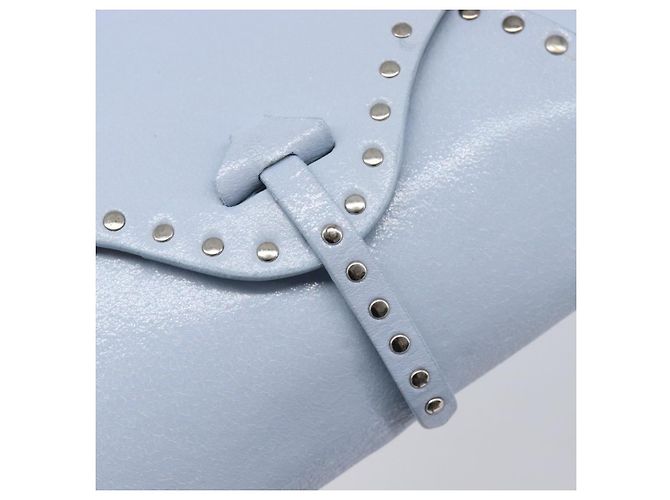 Céline CELINE Shoulder Bag Leather Light Blue Silver - vista 23