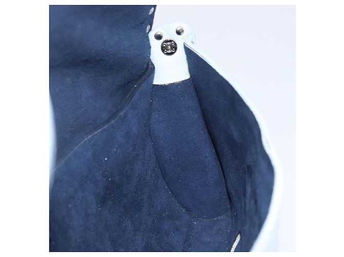 Céline CELINE Shoulder Bag Leather Light Blue Silver - vista 25