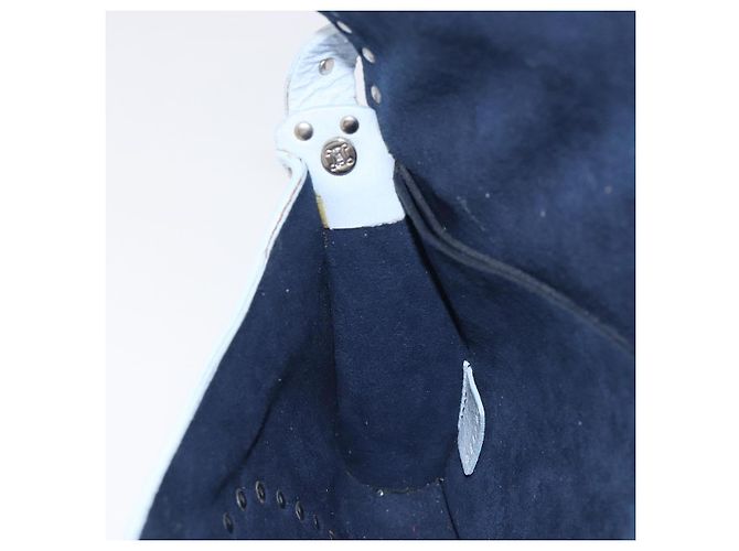 Céline CELINE Shoulder Bag Leather Light Blue Silver - vista 26