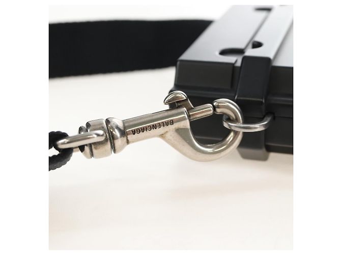 Balenciaga Toolbox Shoulder Bag Plastic Black Silver 658765 - vista 11