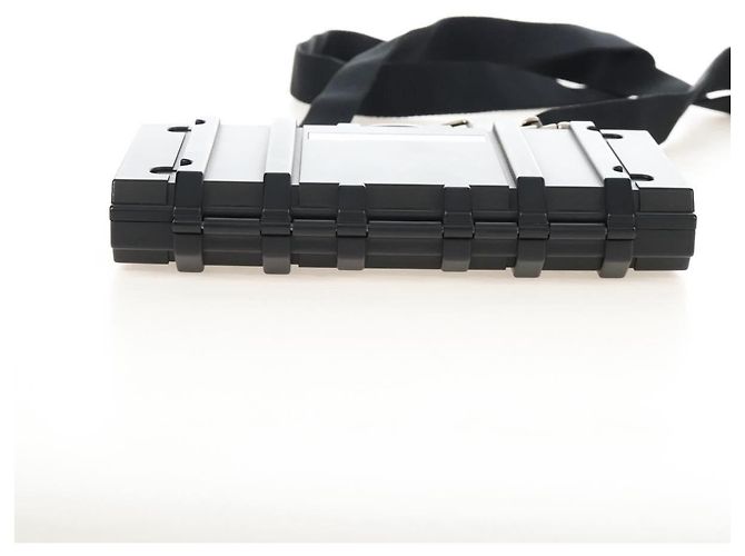Balenciaga Toolbox Shoulder Bag Plastic Black Silver 658765 - vista 12