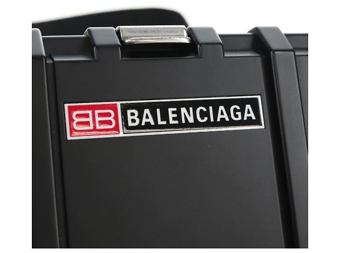 Balenciaga Toolbox Shoulder Bag Plastic Black Silver 658765 - vista 17