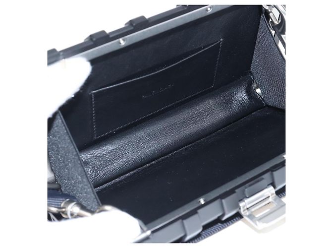 Balenciaga Toolbox Shoulder Bag Plastic Black Silver 658765 - vista 21