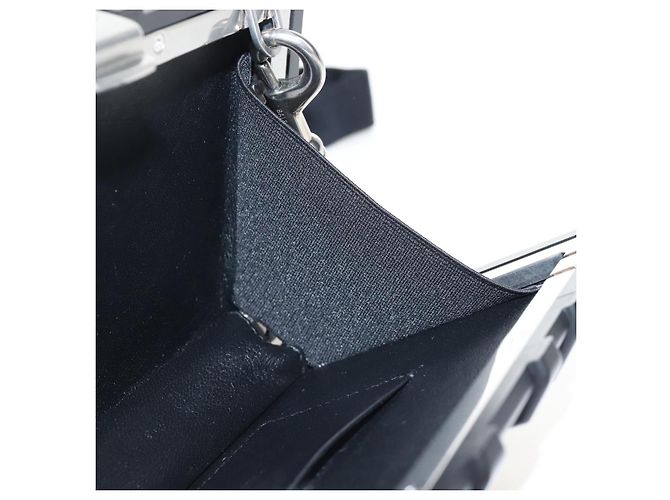 Balenciaga Toolbox Shoulder Bag Plastic Black Silver 658765 - vista 23