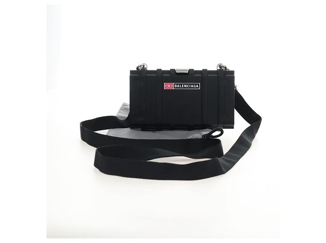 Balenciaga Toolbox Shoulder Bag Plastic Black Silver 658765 - vista 27