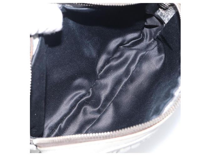 Miu Miu Matelasse Shoulder Bag Leather Silver - vista 24