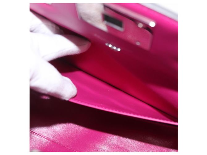 Salvatore Ferragamo Studio Bag Small Leather 2way Purple Silver - vista 27