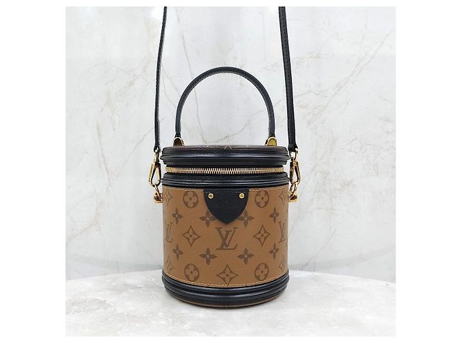 Louis Vuitton Borsa a tracolla Cannes Tote Monogram Reverse Canvas - vista 14