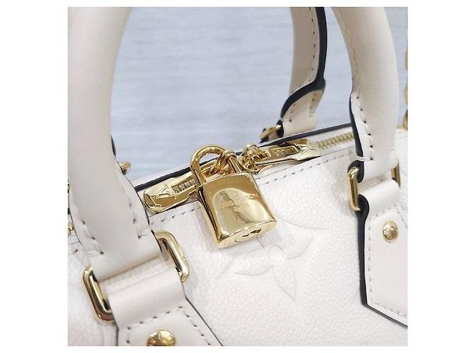 Louis Vuitton Speedy Bandoulière Monogram Empreinte Creme - vista 6