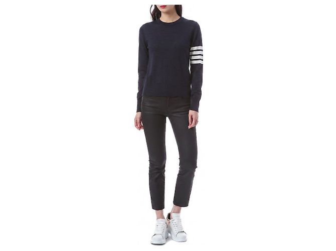 Thom Browne Gestreifter Wollpullover für Damen - Ansicht 5