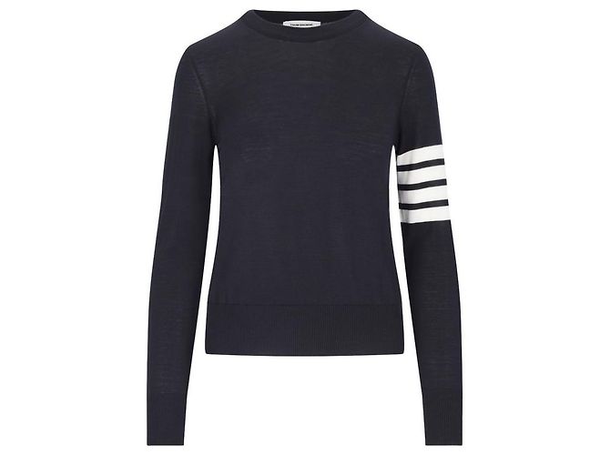 Thom Browne Gestreifter Wollpullover für Damen - Ansicht 8
