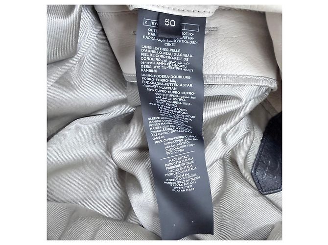 Tom Ford Leder-Bomberjacke Elfenbein - Ansicht 6