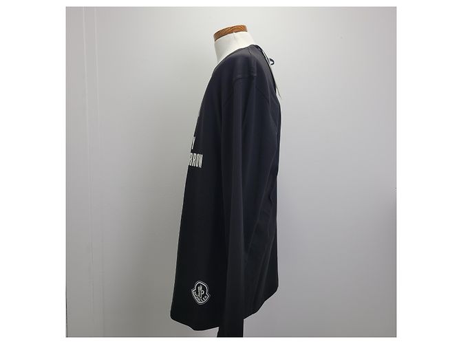 Moncler Malia Langarm-T-Shirt Rundhals Schwarz - Ansicht 9