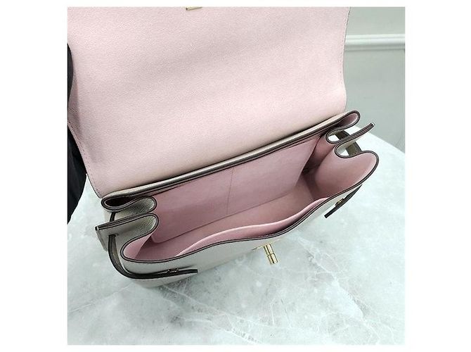 Louis Vuitton Lockme Ever MM Borsa a mano marrone in pelle - vista 6