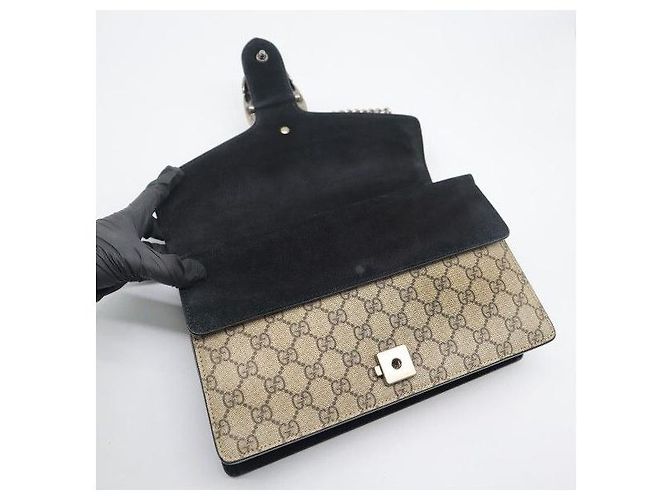 Gucci Borsa a spalla Dionysus Small Chain GG Supreme Canvas - vista 8