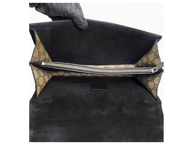 Gucci Borsa a spalla Dionysus Small Chain GG Supreme Canvas - vista 9