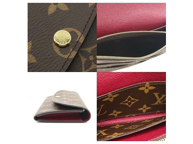 Louis Vuitton Cartera Larga Emily en Monogram Canvas Fuchsia - vista 7