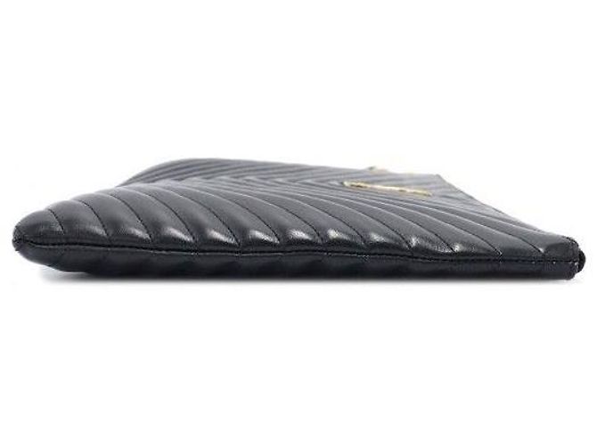Autre Marque Clutch con tracolla e porta documenti Monogram Matelassé Nero - vista 6