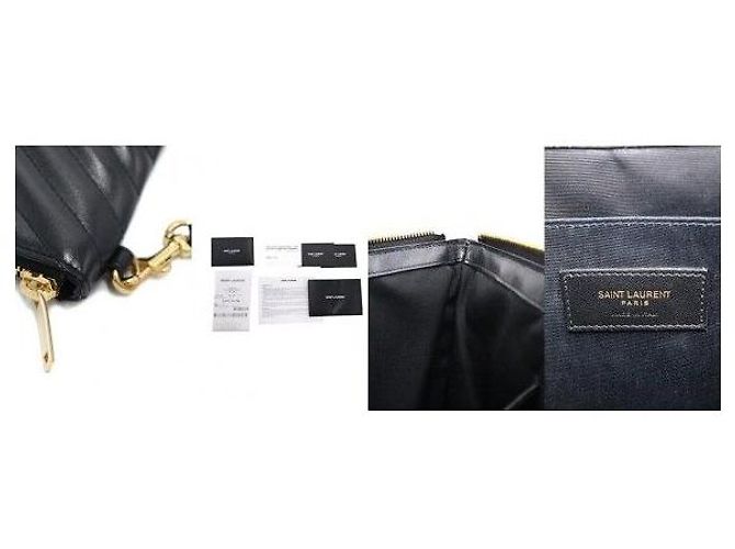 Autre Marque Clutch con tracolla e porta documenti Monogram Matelassé Nero - vista 9