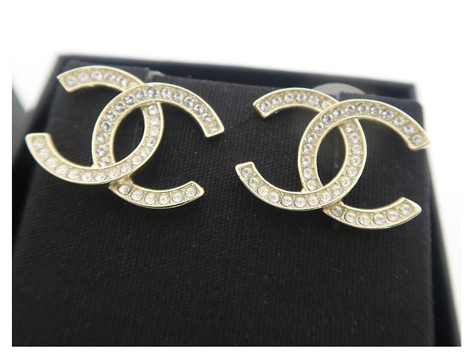 Chanel Orecchini placcati in oro con cristalli - vista 3