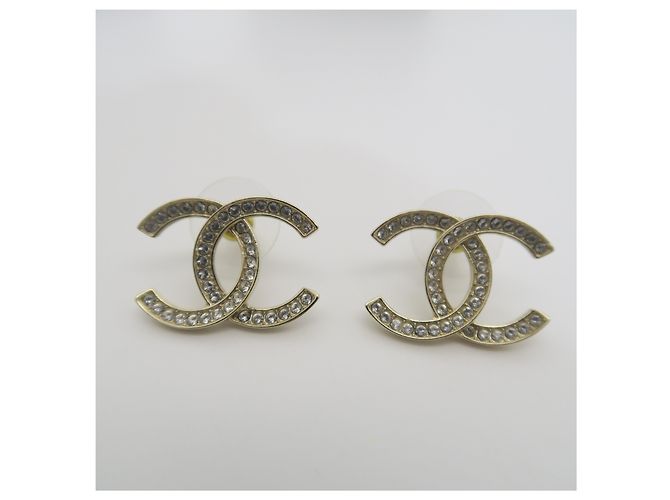Chanel Orecchini placcati in oro con cristalli - vista 5