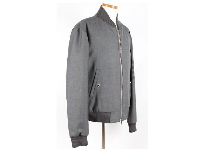 Thom Browne Bomber a Righe Diagonali - vista 6