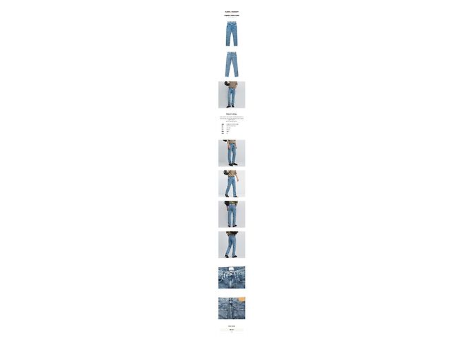 Isabel Marant Pantaloni in denim dritti da uomo blu - vista 2